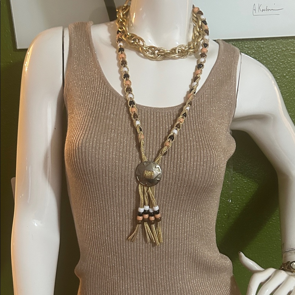 Almost Famous Tan optional Long Sleeve Dress. Winter don’t care!!offer!! - Picture 5 of 8